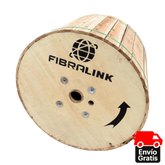 Carrete de 5 KM de Cable de Fibra Óptica mini ADSS (ASU) SM G652D 6 Núcleos 120 Span - Fibralink